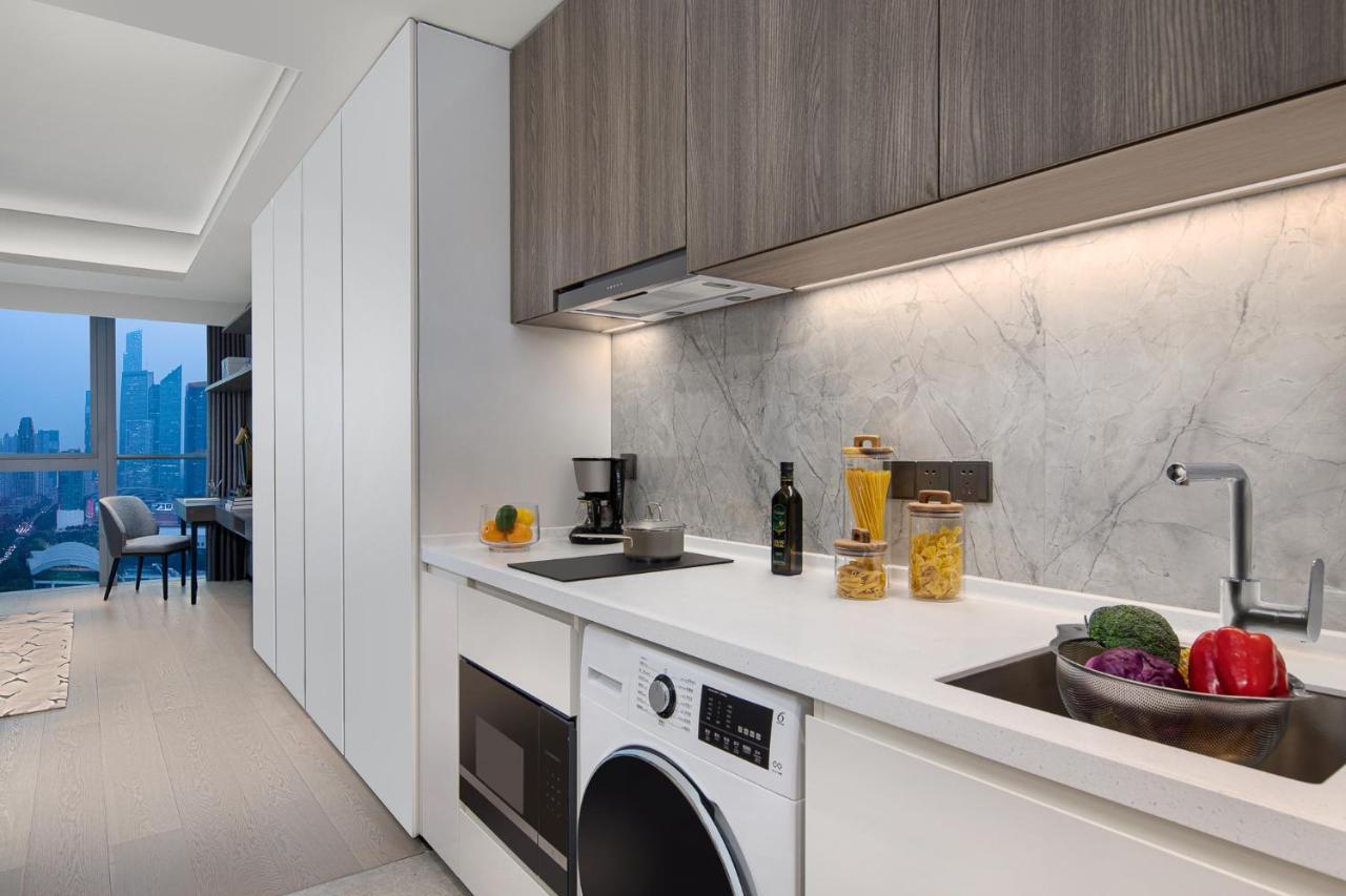 Ascott Icc Guangzhou Apartment Bagian luar foto